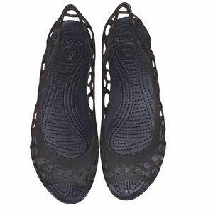 Crocs Adrina III Sandals Womens Size 8 Comfort Peep Toe Jelly Cutout Shoes